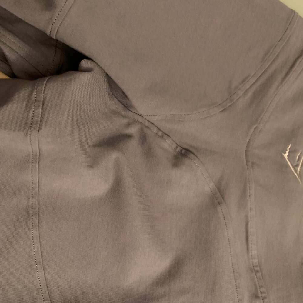 BNWT GYNSHARK Rest Day Bootcut Leggings BRUSHED GREY WITH MATCHING TANK XS - Picture 7 of 14